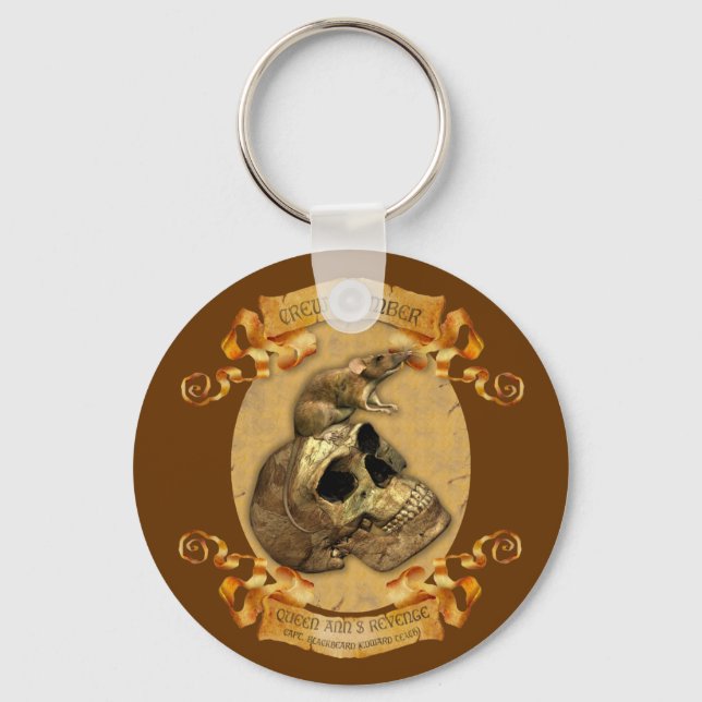 Crew der Schwarzbarten Schlüsselanhänger (Vorderseite)