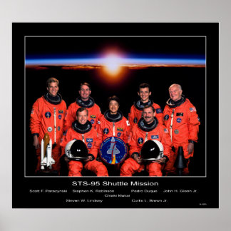 Crew der Shuttle-Mission STS-95 Poster