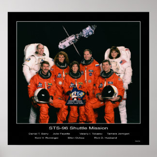 Crew der Shuttle-Mission STS-96 Poster