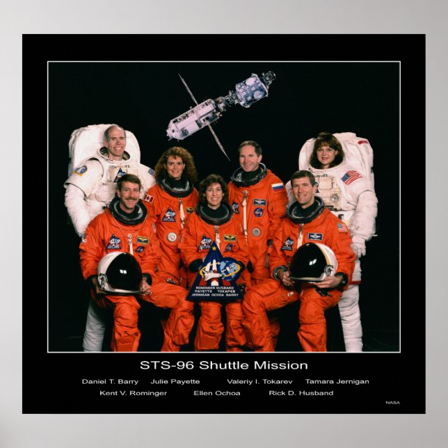 Crew der Shuttle-Mission STS-96 Poster (Vorne)