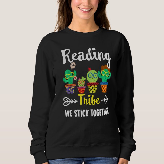 Crew der Stammesschule lesen Lehrer Sweatshirt (Vorderseite)