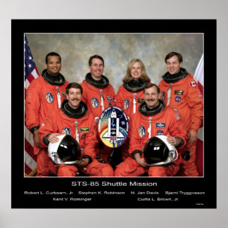 Crew der STS-85 Shuttle Mission.. Poster