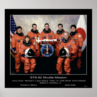 Crew der STS-92 Shuttle Mission.. Poster