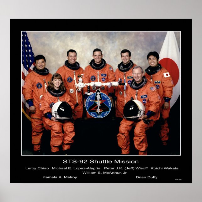 Crew der STS-92 Shuttle Mission.. Poster (Vorne)
