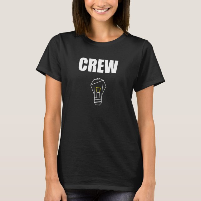 Crew der Veranstaltungstechnik T-Shirt (Vorderseite)
