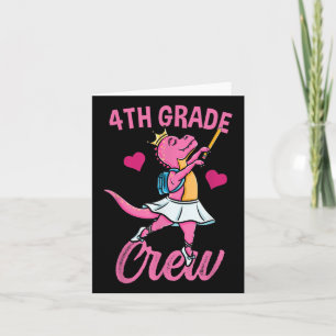 Crew der vierten Klasse Ballet Back to School Girl Karte
