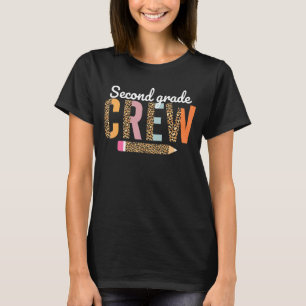 Crew der zweiten Klasse Lehrer Schüler Leopard Sti T-Shirt