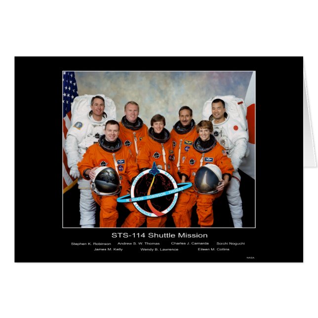 Crew des Auftrags des Shuttle-STS-114 - 2005 (Vorderseite (Horizontal))