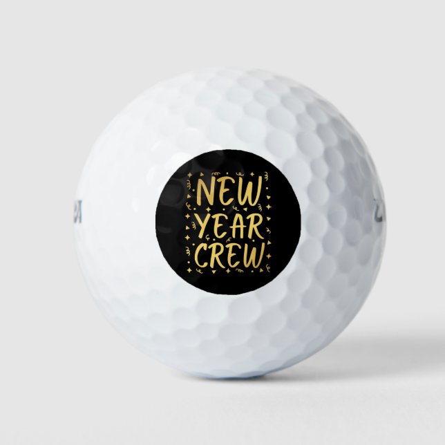 Crew des neuen Jahres Golfball (Vorderseite)