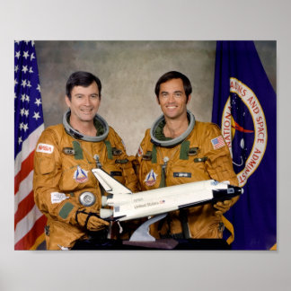 Crew des Raumschiffs Columbia (STS-1) Poster