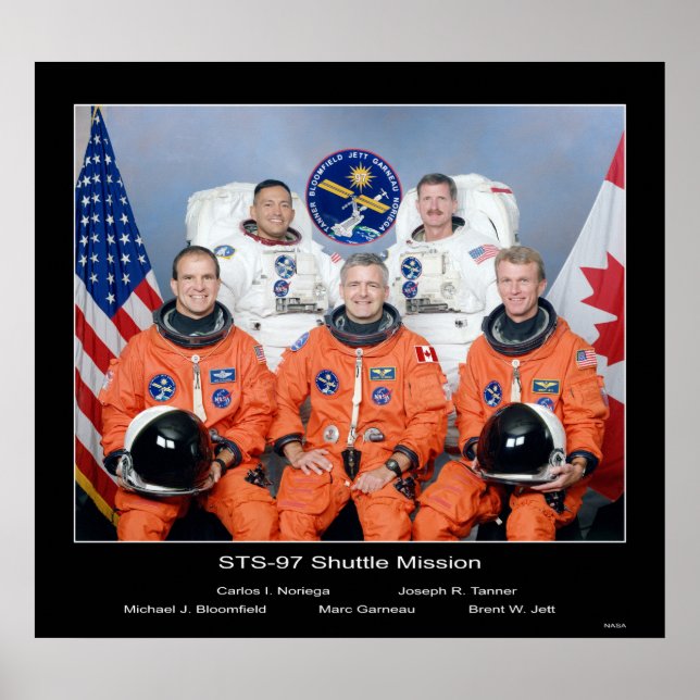 Crew des STS-97-Shuttles der NASA Poster (Vorne)
