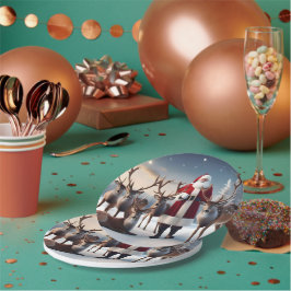 Crew des Weihnachtsmannes: Weihnachtsfeiertage mit Pappteller