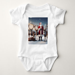 Crew des Weihnachtsmannes: Weihnachtsmann-Posen-Re Baby Strampler