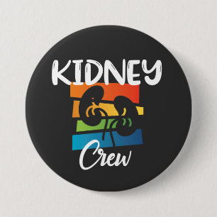 Crew Dialysis Nurse Nephrologie Niere Nierenkolade Button