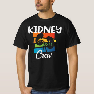 Crew Dialysis Nurse Nephrologie Niere Nierenkolade T-Shirt