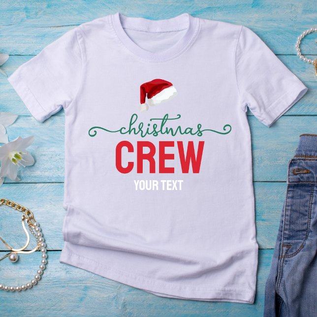 Crew Family Christmas Party, Christmas Group Squad Tri-Blend Shirt (Von Creator hochgeladen)