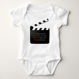Crew Film Tot Haar und Makeup Baby Strampler