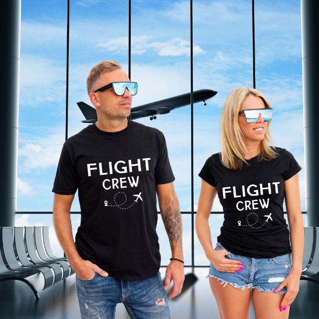 Crew-Flugflugzeug mit modernem Flug T-Shirt (Von Creator hochgeladen)