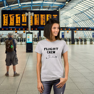 Crew-Flugflugzeug mit modernem Flug T-Shirt