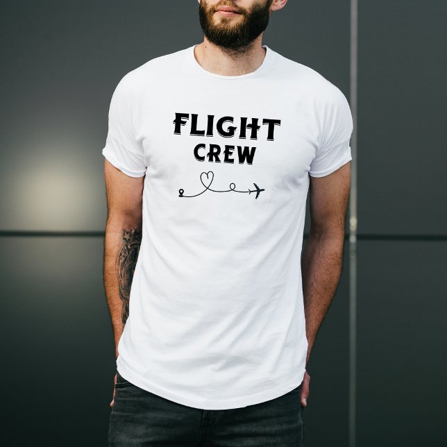 Crew-Flugflugzeug mit modernem Flug T-Shirt (Von Creator hochgeladen)