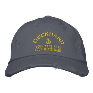 Crew für Deckhandsegler Bestickte Baseballkappe