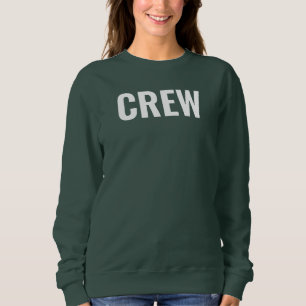 Crew für doppelseitiges Design Hinzufügen von Logo Sweatshirt