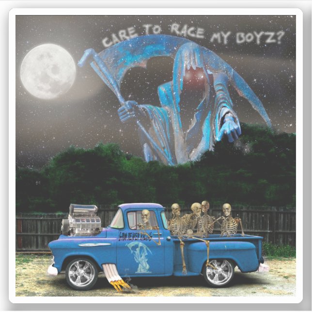 Crew für Lastkraftwagen Aufkleber (Vorderseite)