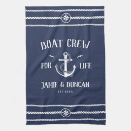 Crew für Leben Wassersport Moderner Individuelle N Geschirrtuch