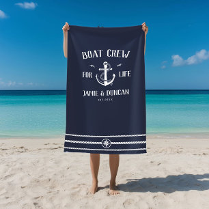 Crew für Leben Wassersport Moderner Individuelle N Strandtuch
