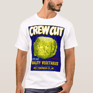 Crew Gemüseschutzetikett schneiden T-Shirt