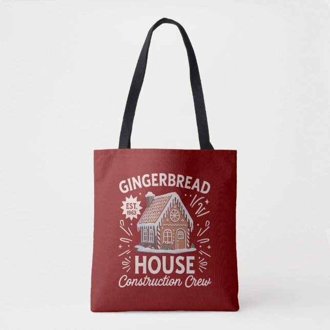 Crew Gingerbrot House Construction Funny Xmas (Vorderseite)