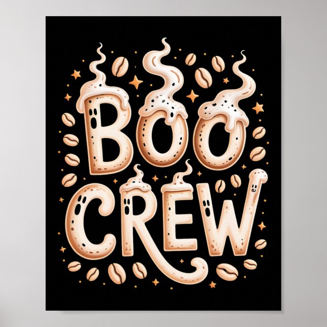 Crew Halloween Cappuccino Espresso Rist Poster (Vorne)