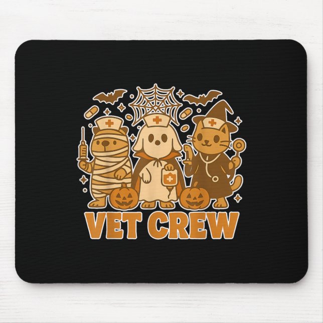 Crew Halloween Kostüm Hund Katze Capybara Haustier Mousepad (Vorne)