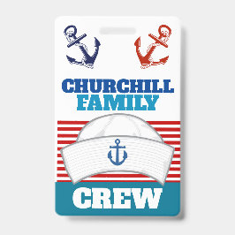 Crew ID Lanyard Abzeichen Ausweis