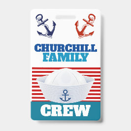 Crew ID Lanyard Abzeichen Ausweis