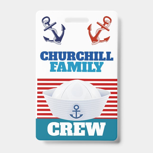 Crew ID Lanyard Abzeichen Ausweis (Vorderseite)