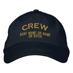 CREW Ihr Boot Name Ihr Name oder beides! Bestickte Kappe
