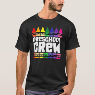 Crew im Vorschulalter zurück zum Lehrer T-Shirt