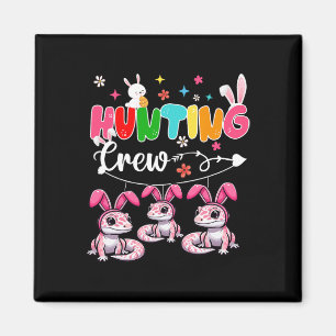 Crew Jagen Drei Oster Bunny Geckos Jagd Ei Magnet