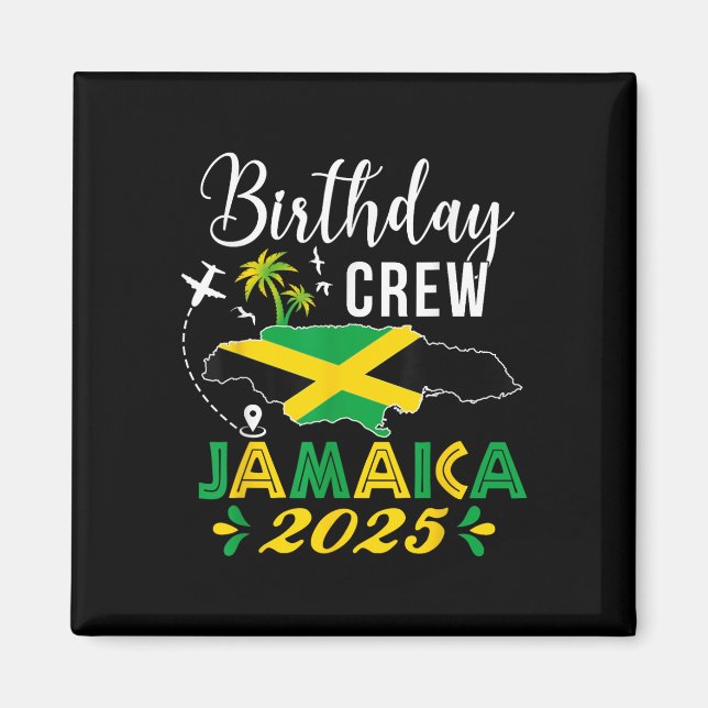 Crew Jamaica 2025 Tropical Vibe Group Mat Magnet (Vorne)