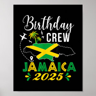 Crew Jamaica 2025 Tropical Vibe Group Mat Poster