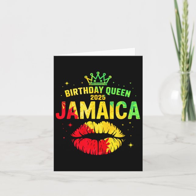 Crew Jamaica Trip 2025 Lips Bday Party Wo Karte (Vorderseite)