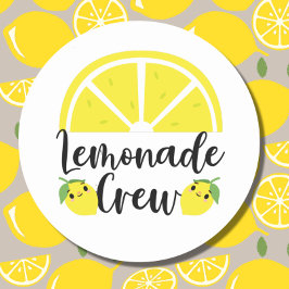Crew Lemonade Stand Runder Aufkleber