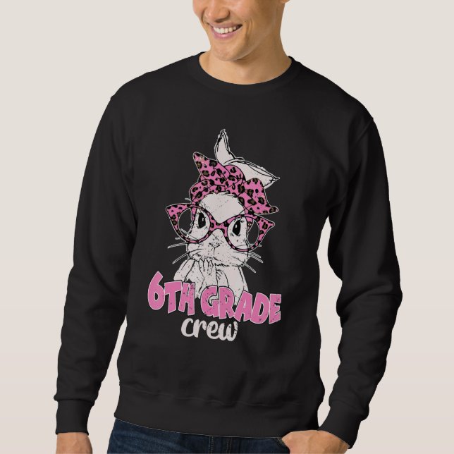 Crew Leopard Brillen Bunny Face Oaster M Sweatshirt (Vorderseite)