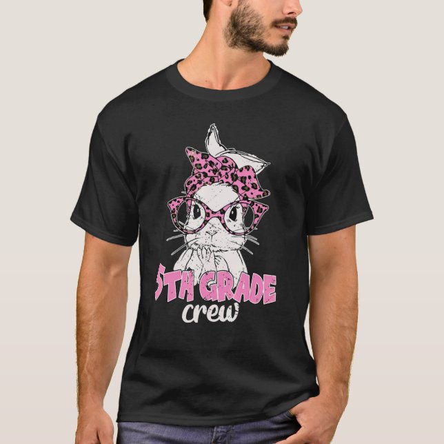 Crew Leopard Brillen Bunny Face Oaster M T-Shirt (Vorderseite)