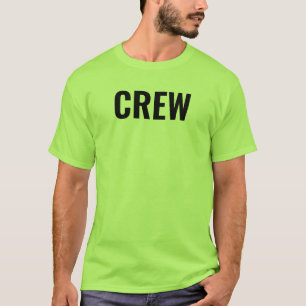 Crew Lime Green Doppelseiten Design Mens T-Shirt