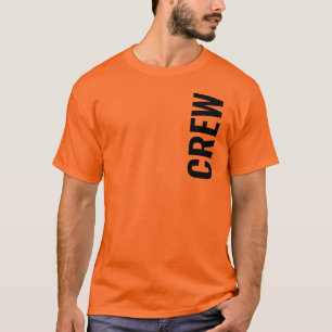 Crew Mens Athletic Orange Doppelseitigkeit T-Shirt