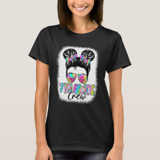 Crew Messy Bun Girl Gefärbte Krawatte vom 7. T-Shirt