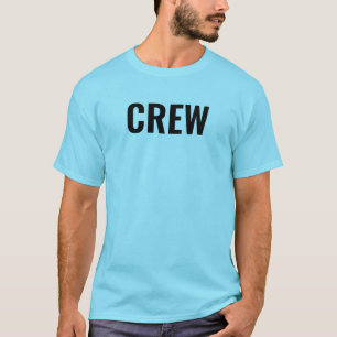 Crew Mitarbeiter Back & Front Print Mens Blue Hori T-Shirt