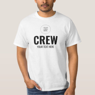 Crew-Mitglied Logo für Unternehmen hinzufügen Hier T-Shirt